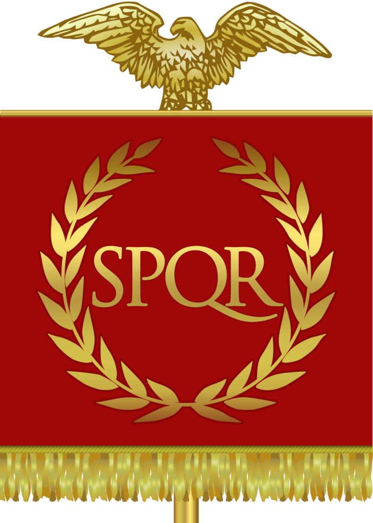 Esempio di vessillo di una legione Romana